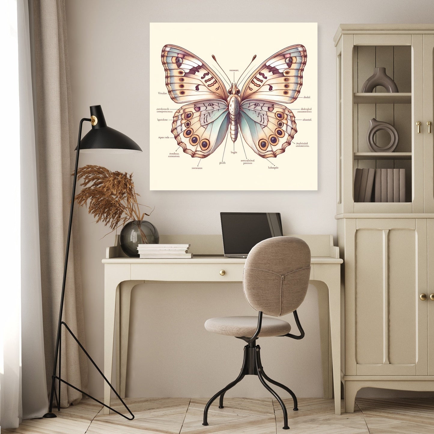 Butterfly Anatomy Canvas