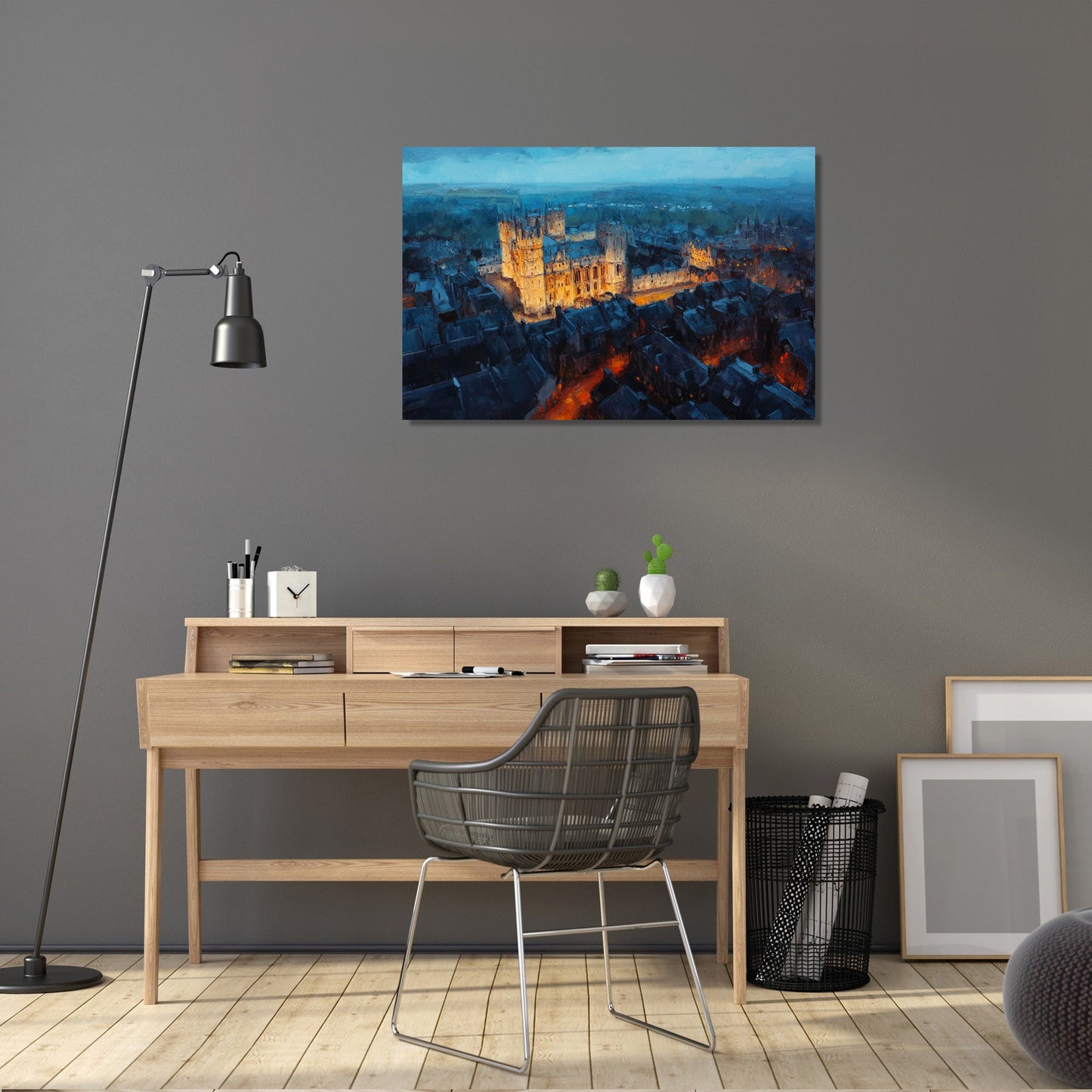 Lincoln Castle Twilight Canvas