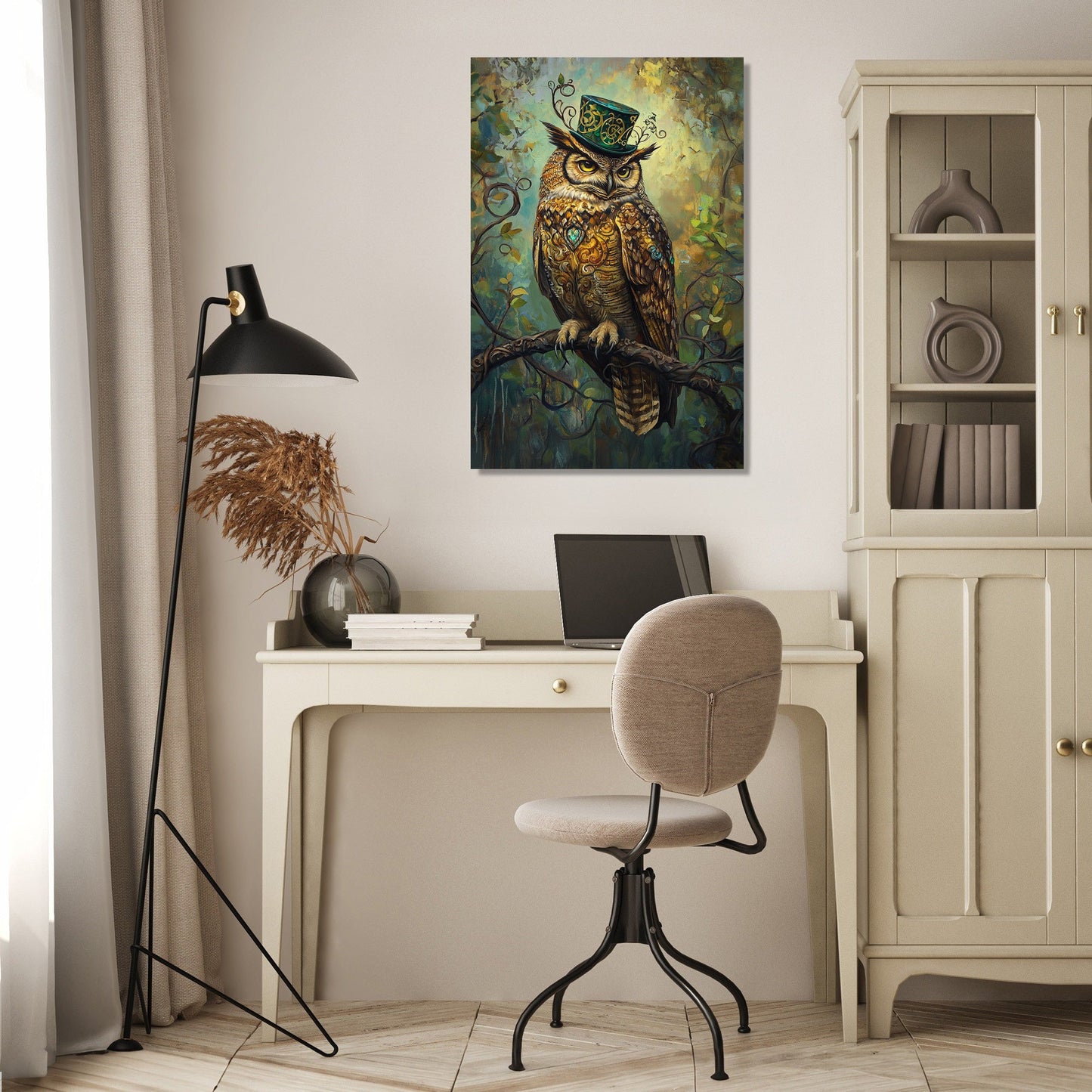 Celtic Owl Canvas