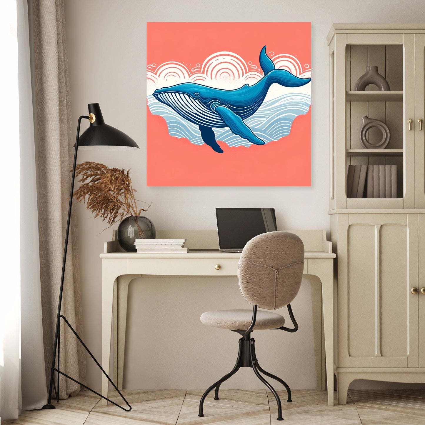 Serene Whale Canvas