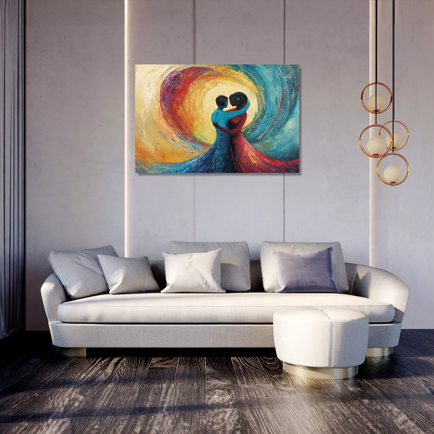 Love's Fluid Embrace Canvas