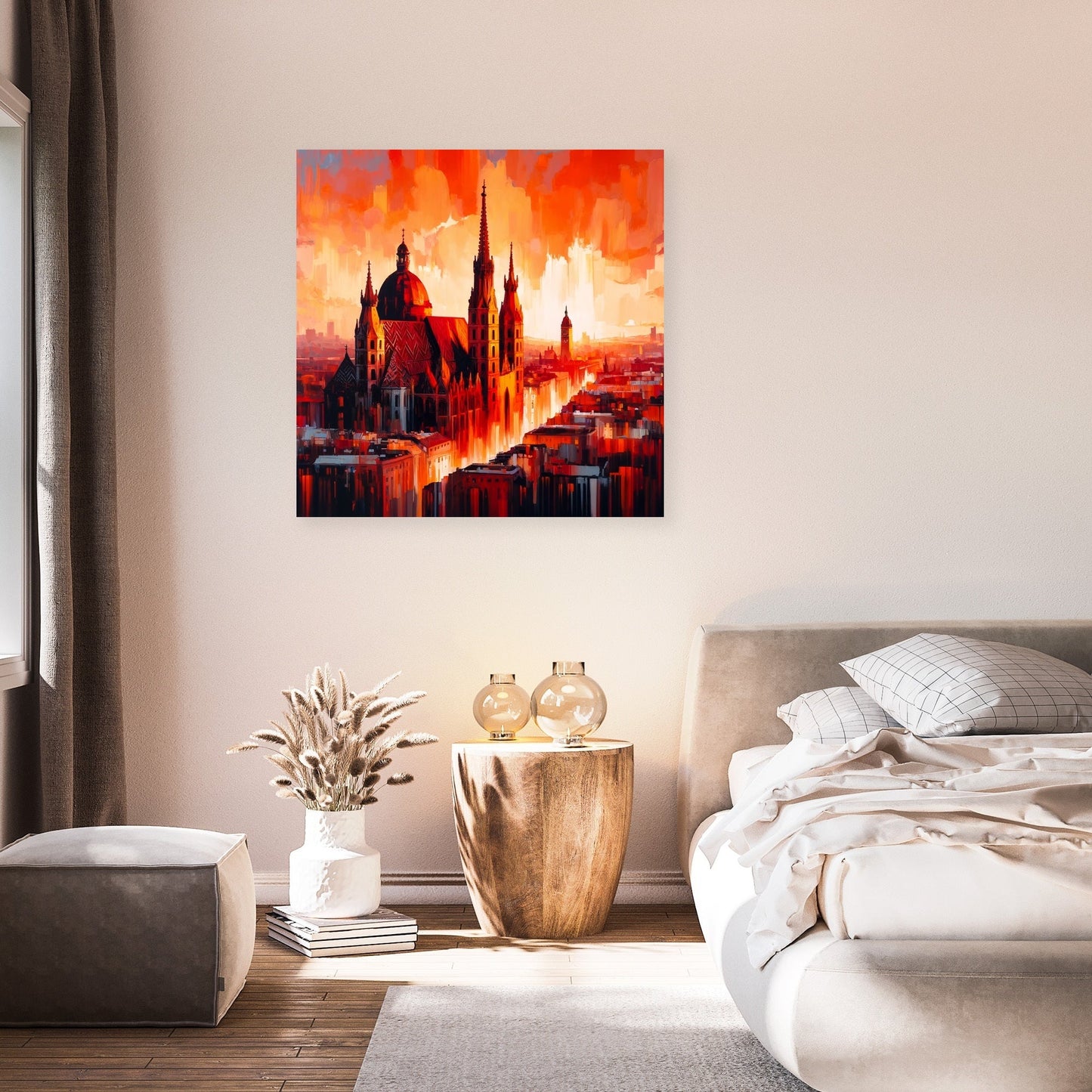 Vienna Cathedral Flame Canvas
