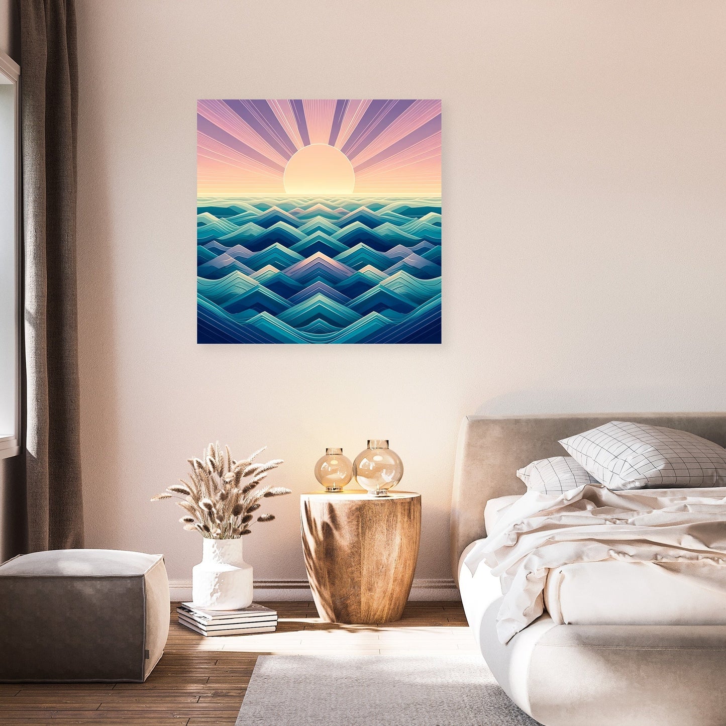Seascape Geometry Canvas