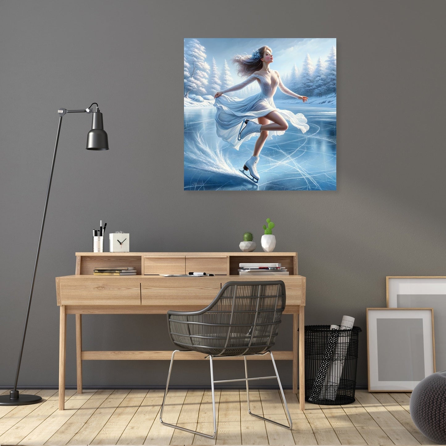 Elegant Ice Skater Canvas