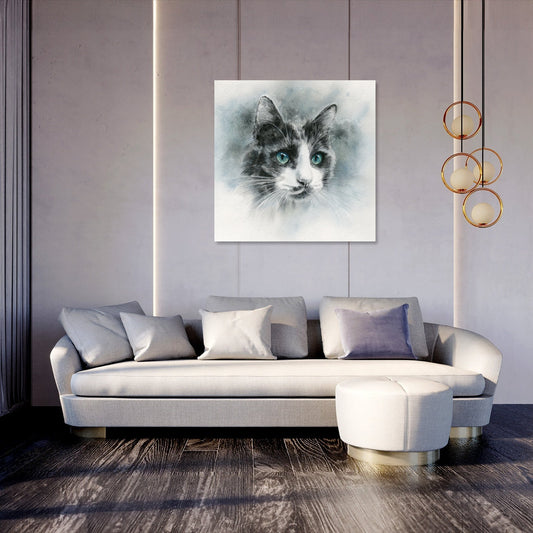 Vivid Eyes Cat Canvas