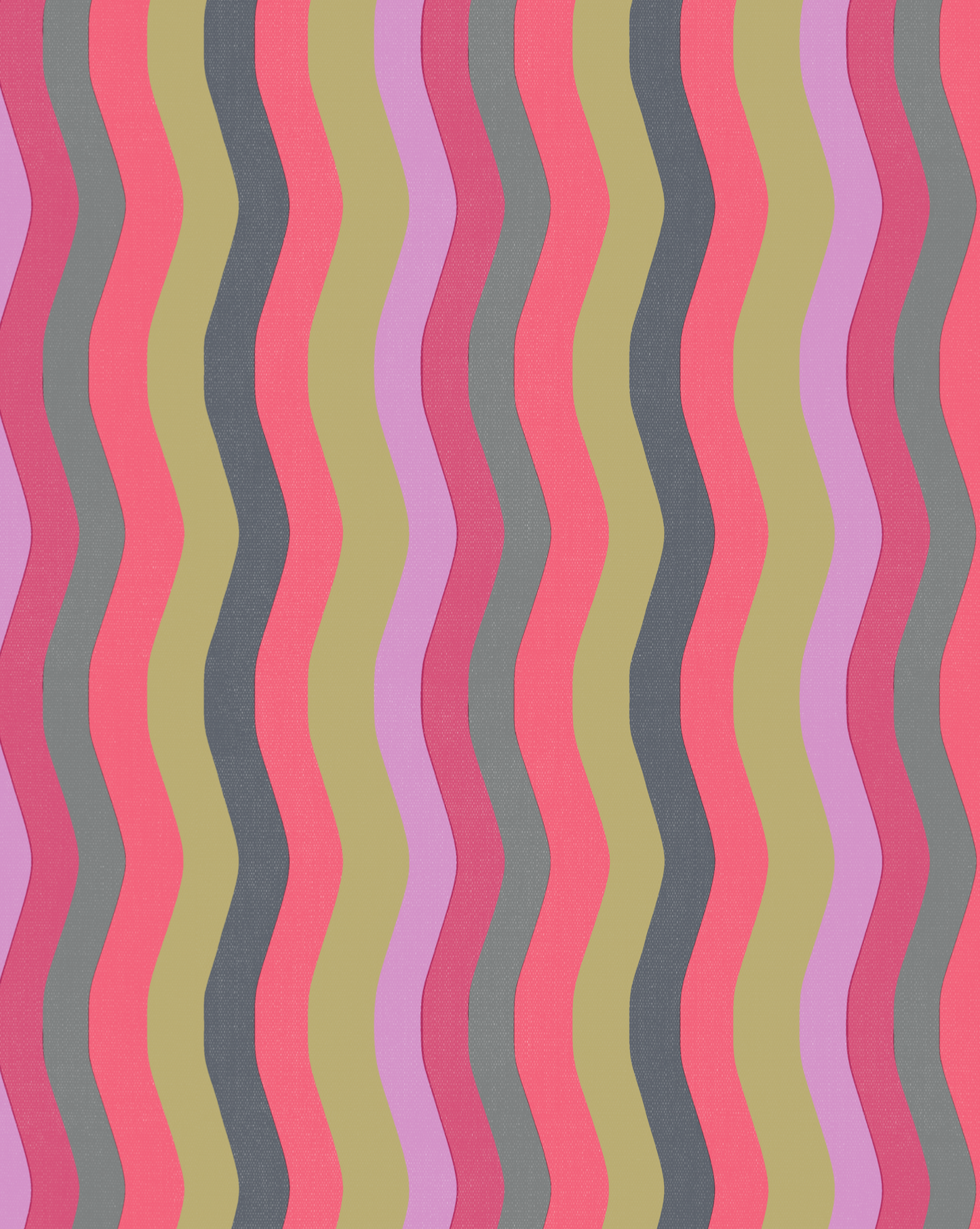 Wavy Stripe Wallpaper
