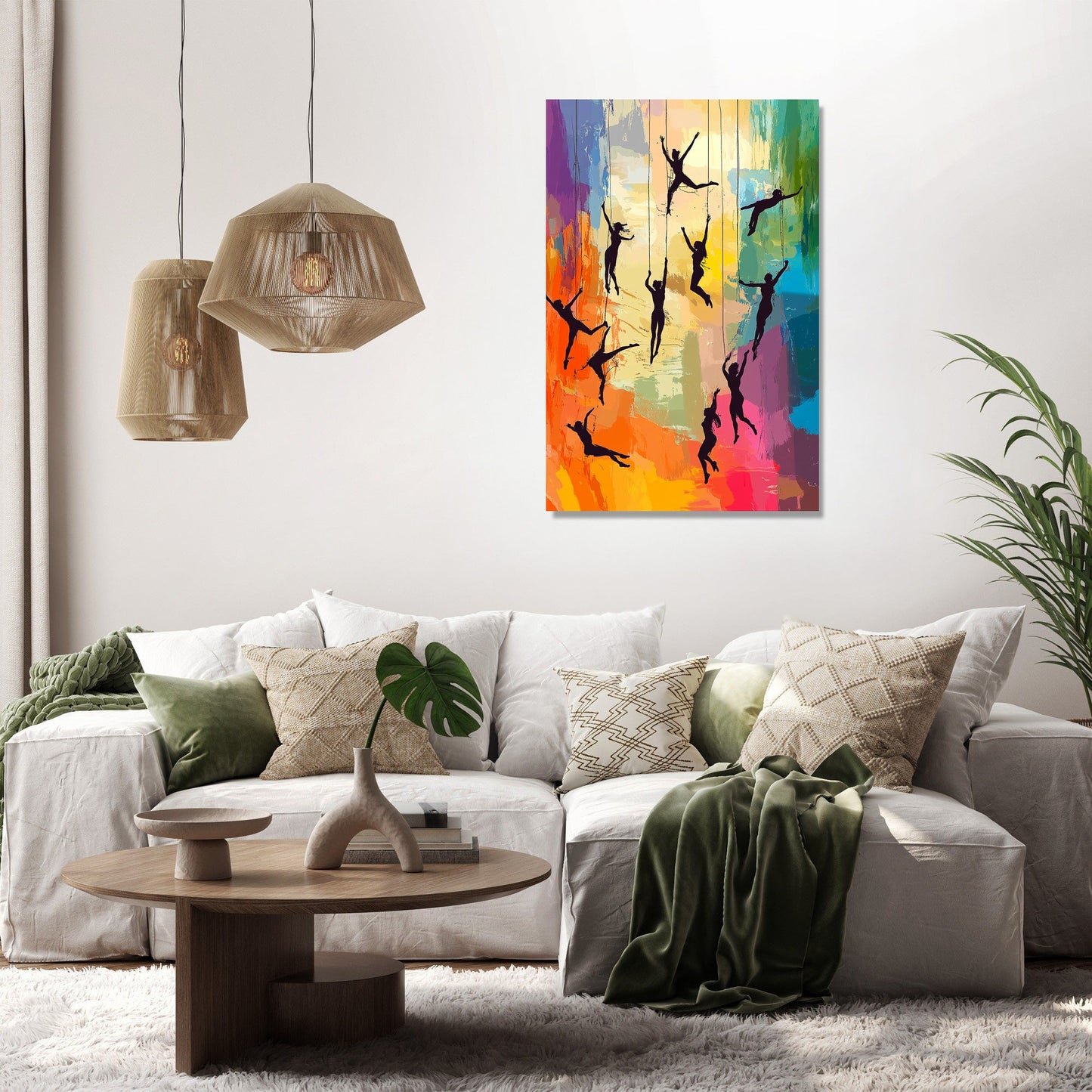 Acrobatics Vibrant Canvas
