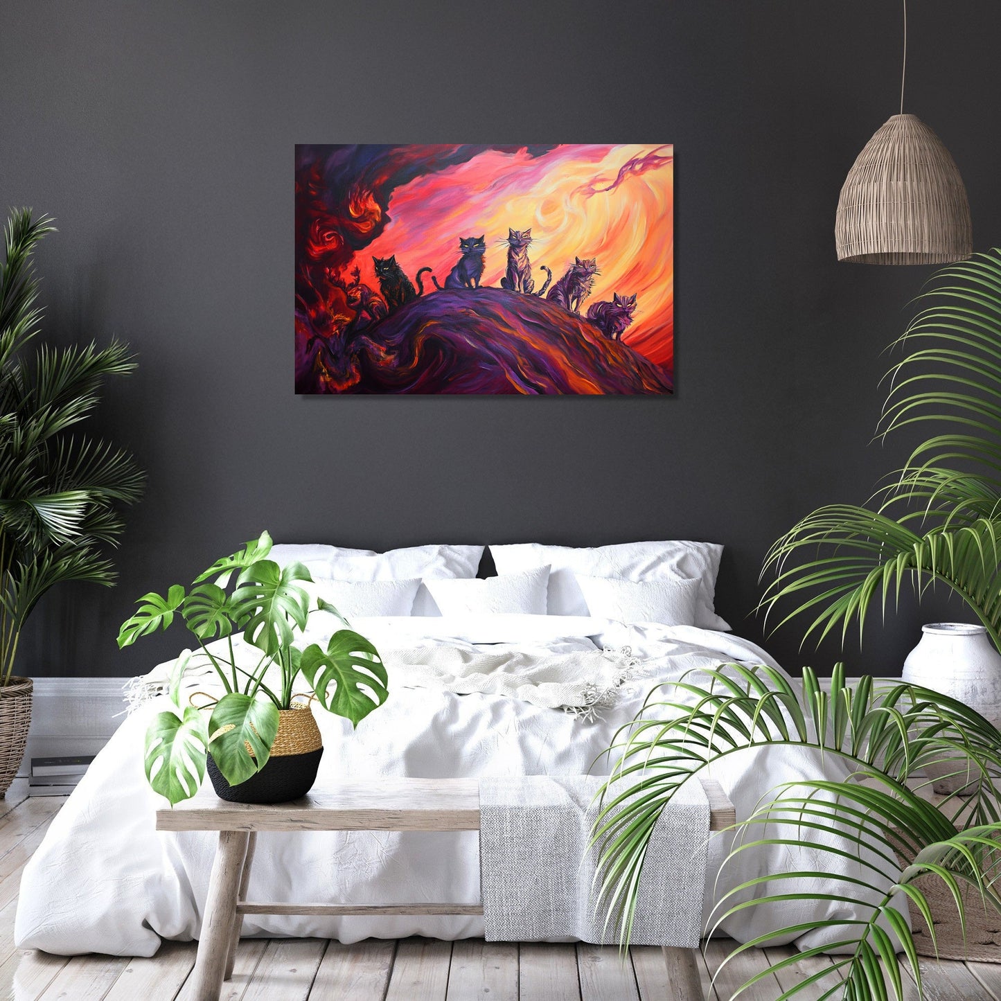 Cats in the Storm Canvas