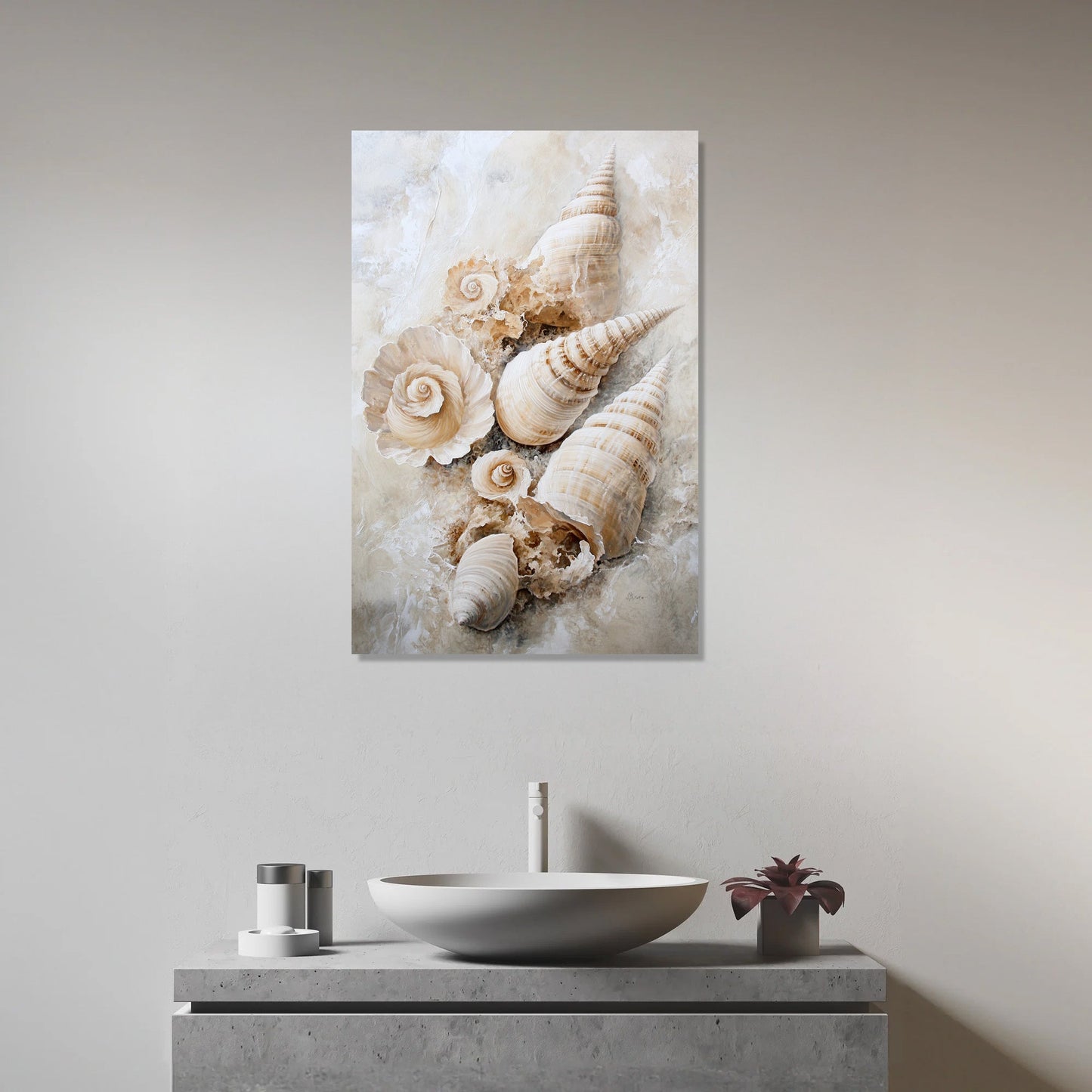 Shell Spiral Elegance Canvas