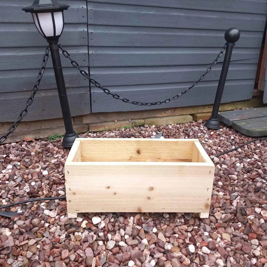 40cm Rustic Wooden Planter box