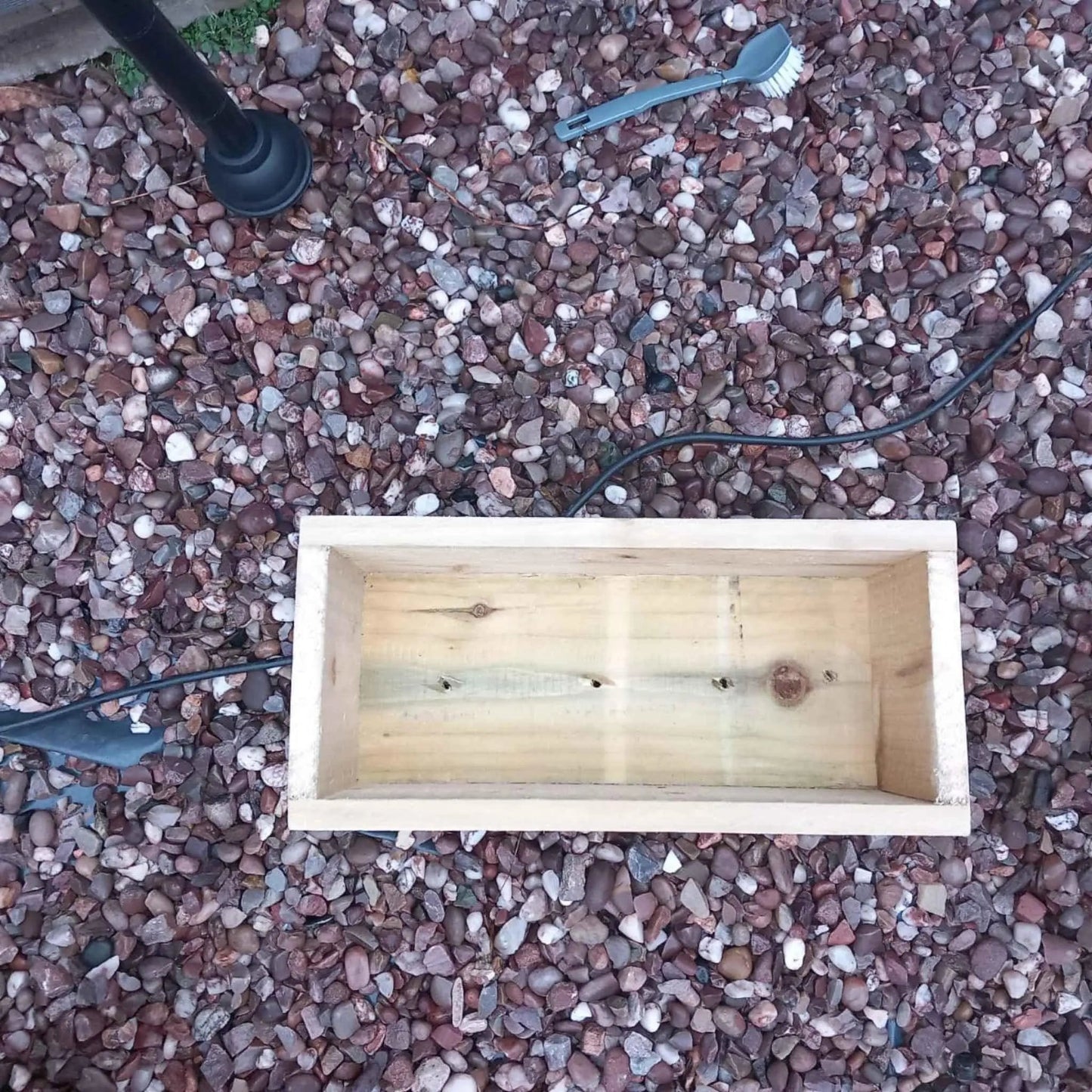 40cm Rustic Wooden Planter box