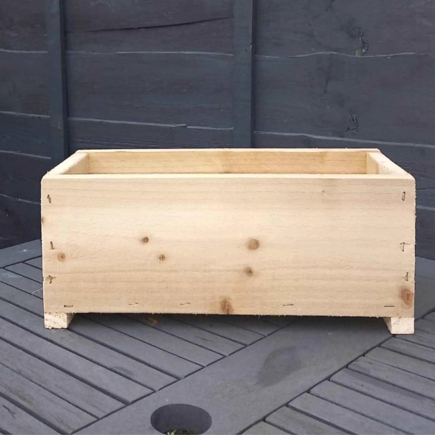 40cm Rustic Wooden Planter box