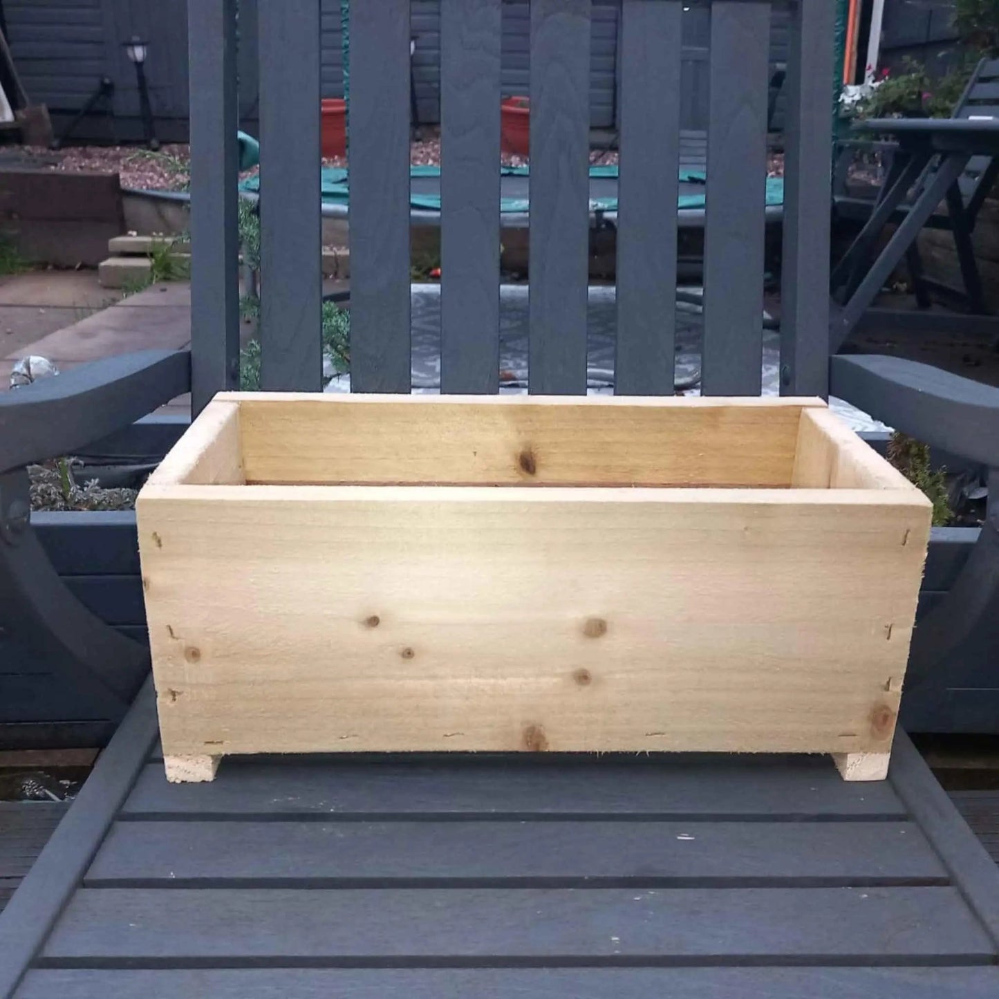 40cm Rustic Wooden Planter box