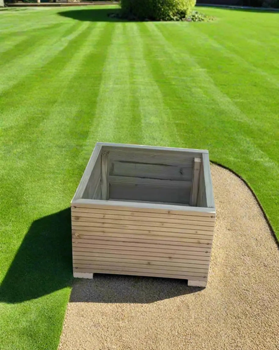 40cm Square Wooden Decking garden Planter