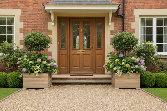 40cm Square Wooden Decking garden Planter