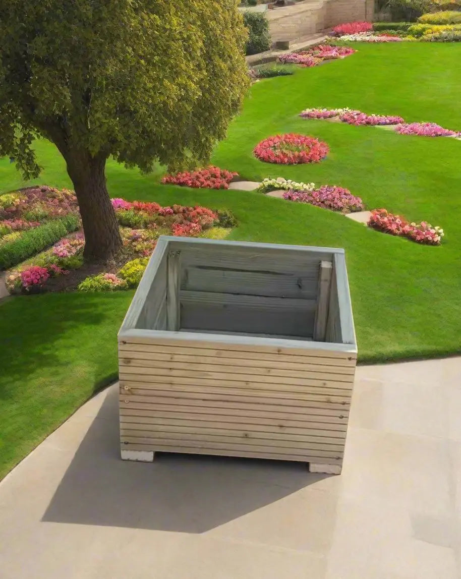 40cm Square Wooden Decking garden Planter