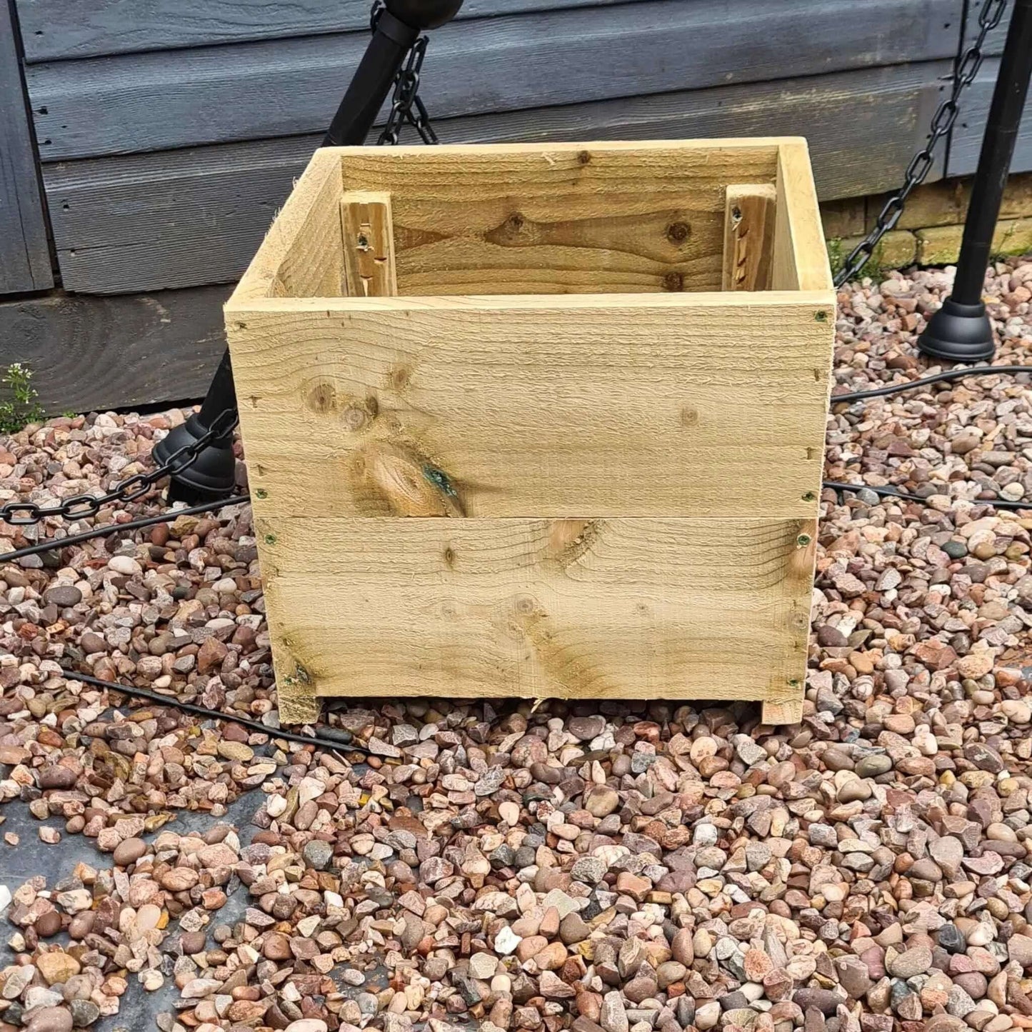 40cm Square wooden Planter in 4 heights