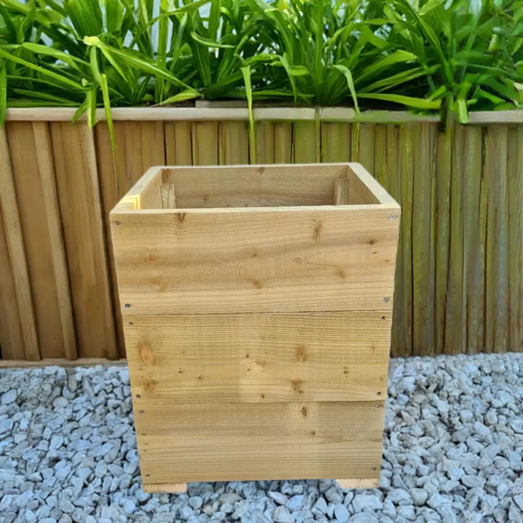 40cm Square wooden Planter in 4 heights