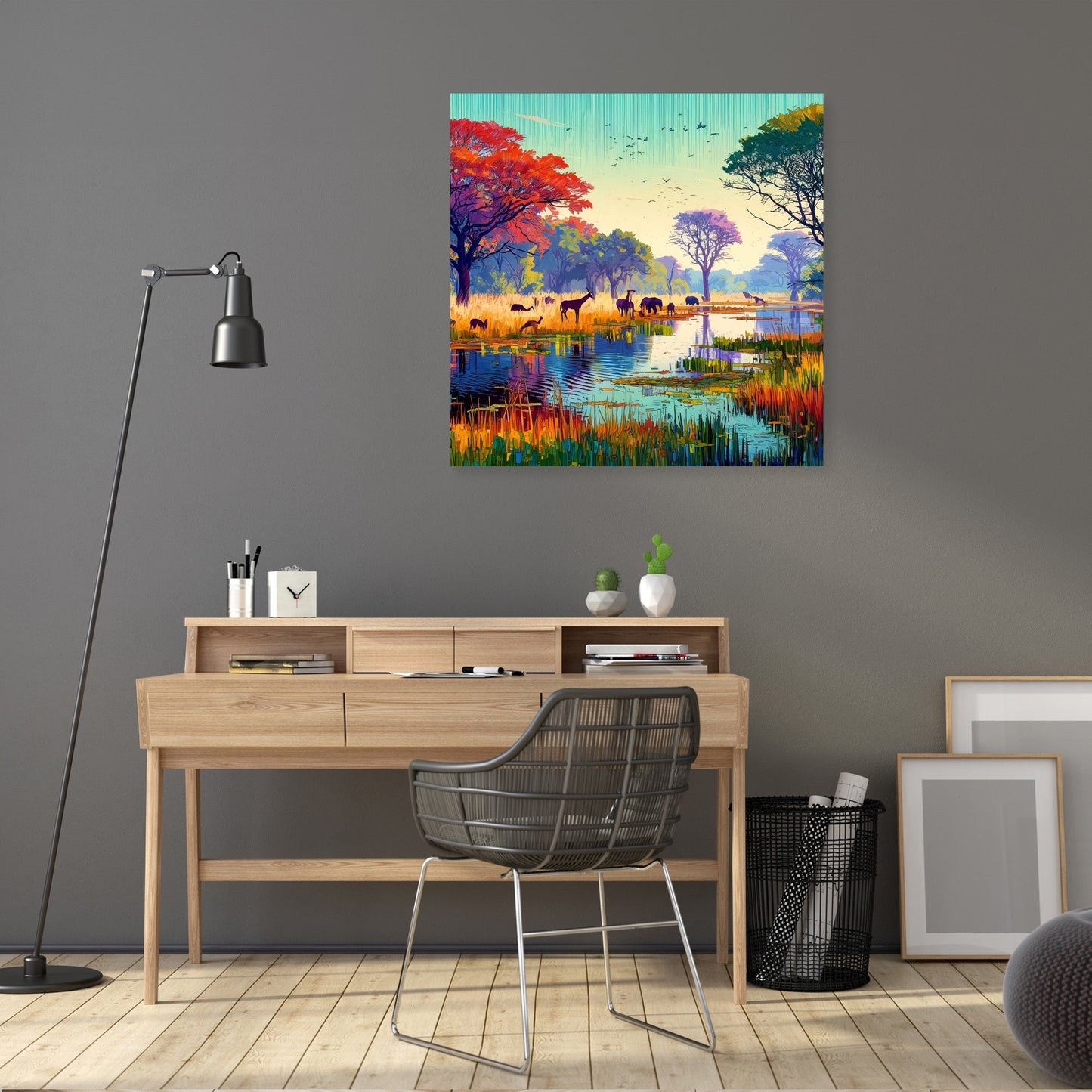 Okavango Delta Wildlife Canvas