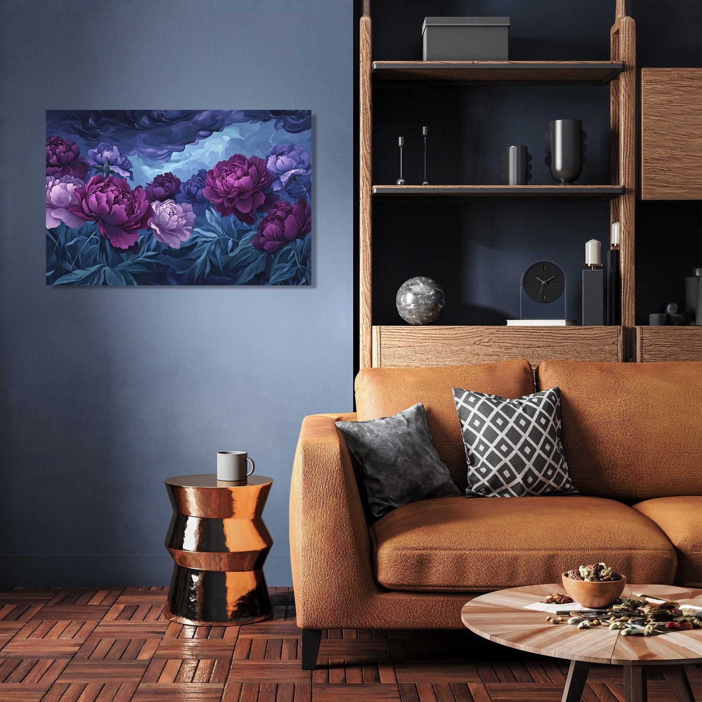 Peony Twilight Canvas