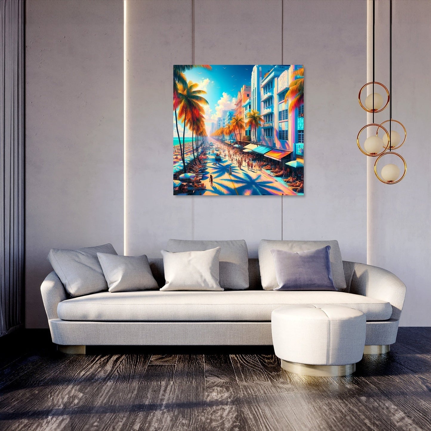 Vibrant Miami Summer Canvas