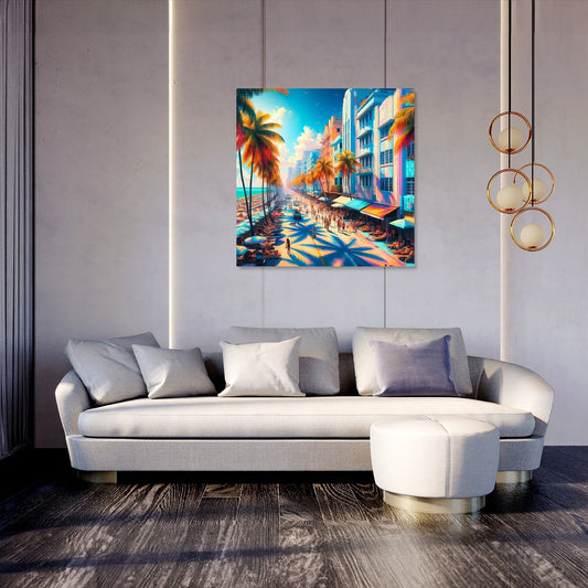 Vibrant Miami Summer Canvas