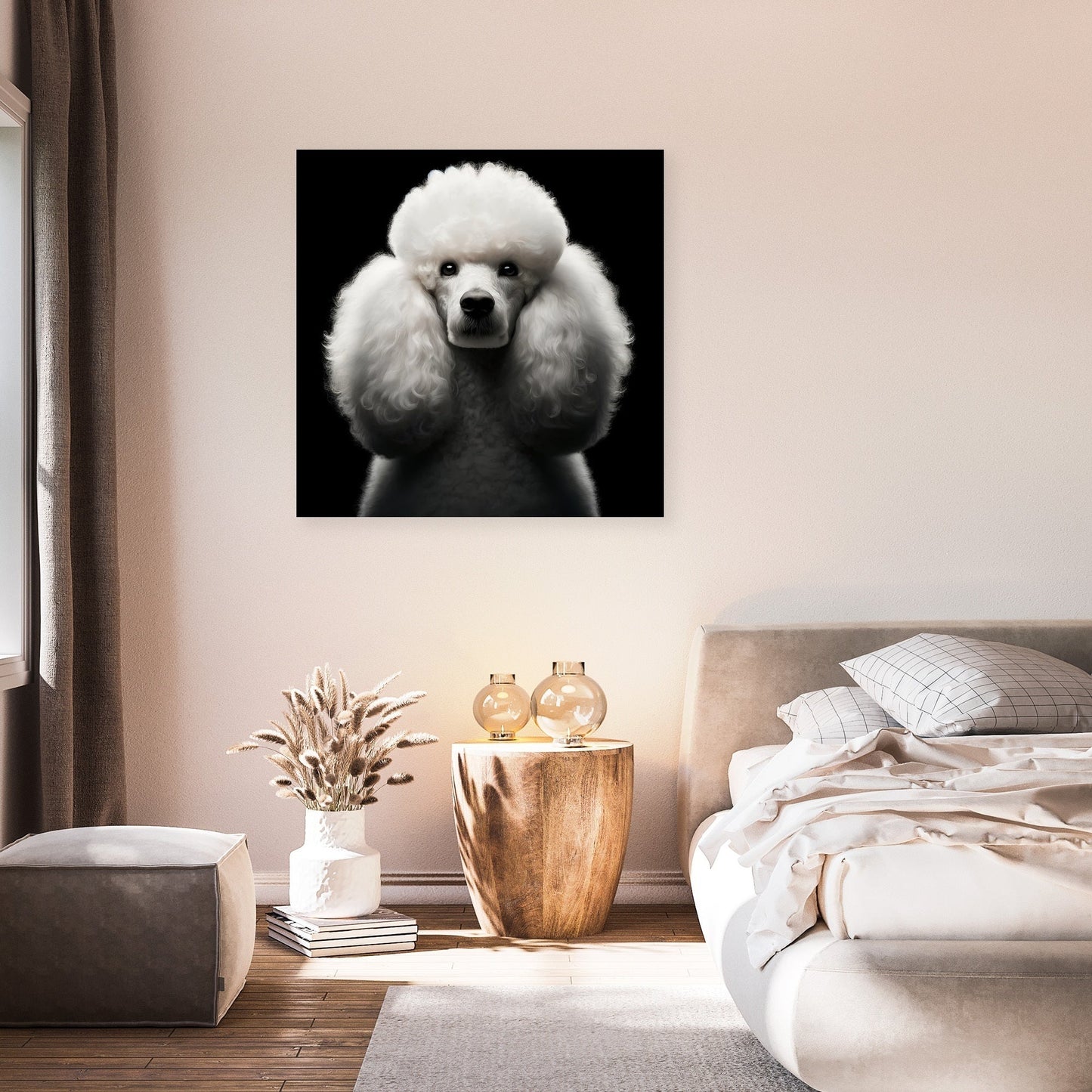 Regal Poodle Canvas