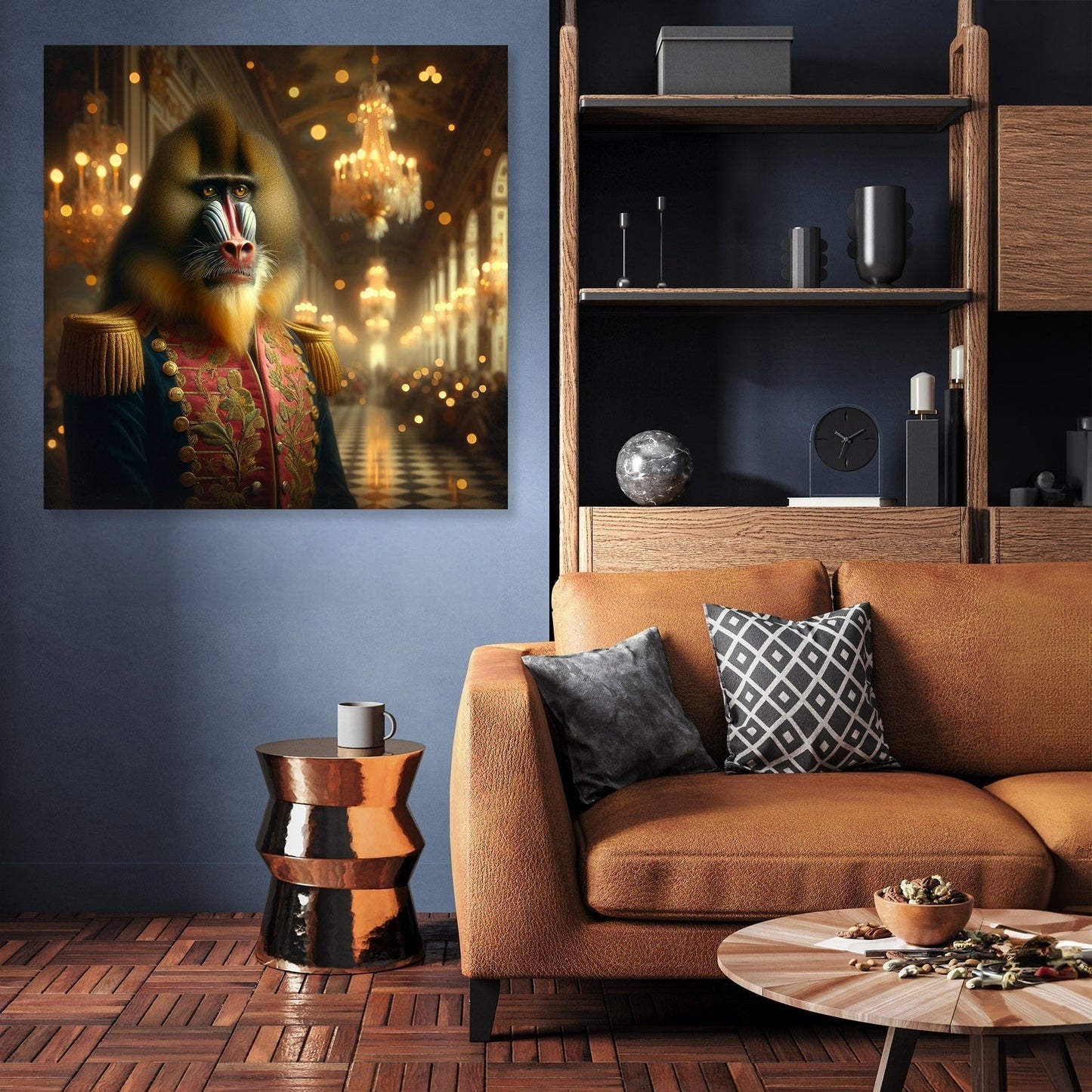 Regal Mandrill Majesty Canvas