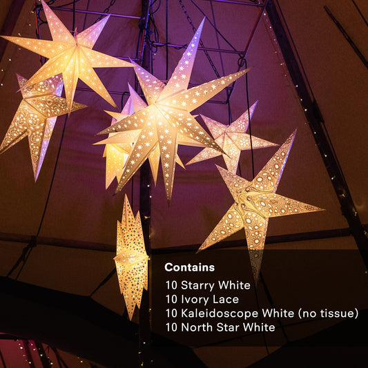 White Wedding Multi Pack: 40 Stars