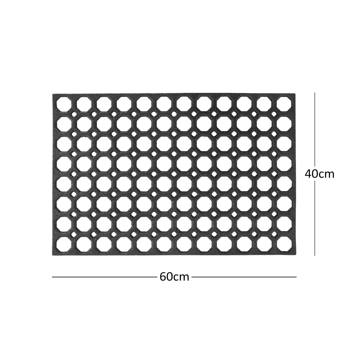 Heavy Duty Non Slip Rubber Ring Entrance Doormat