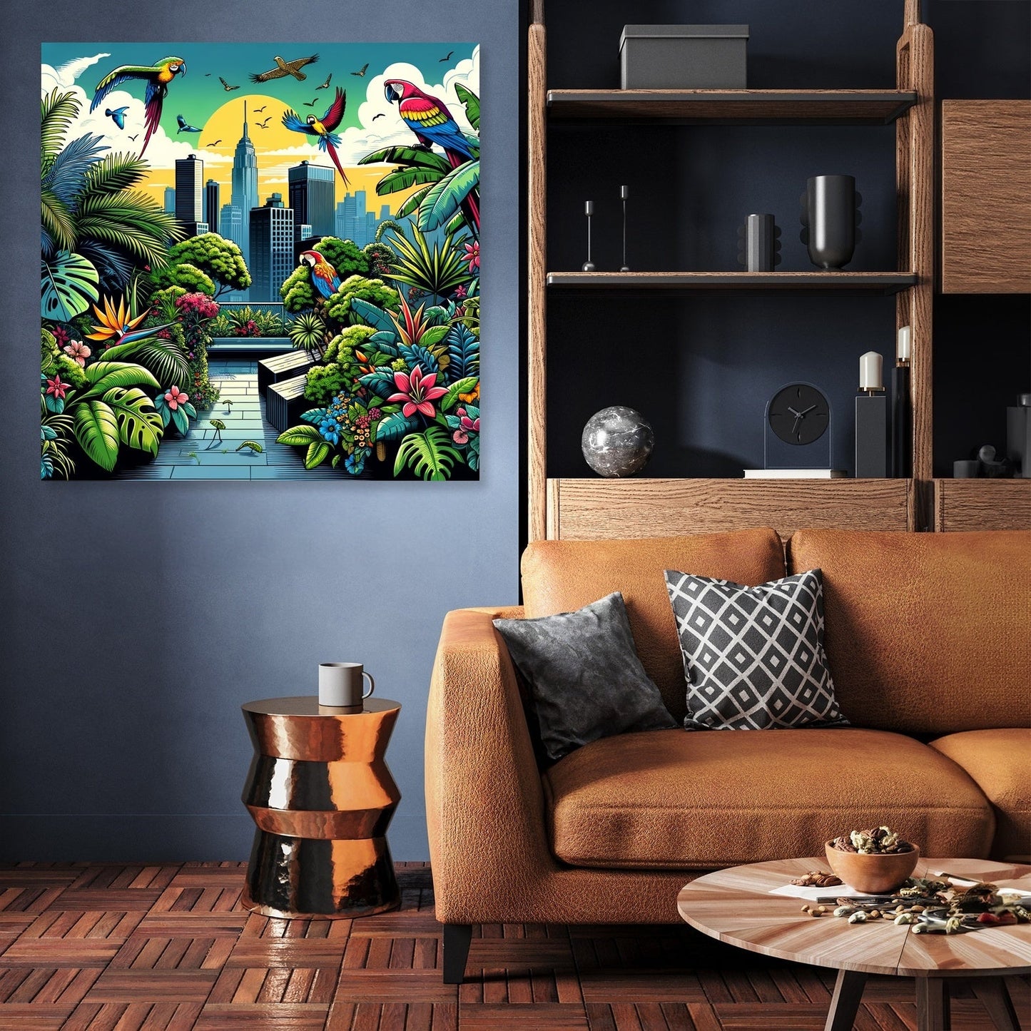 Urban Jungle View Canvas