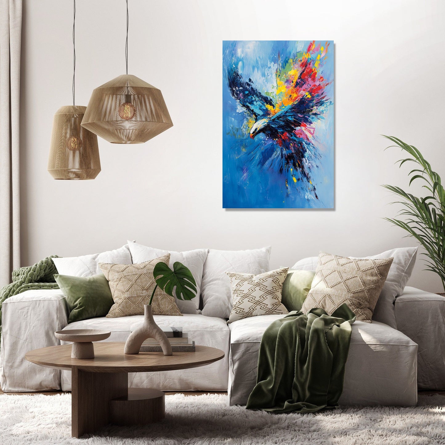 Majestic Eagle Sky Canvas