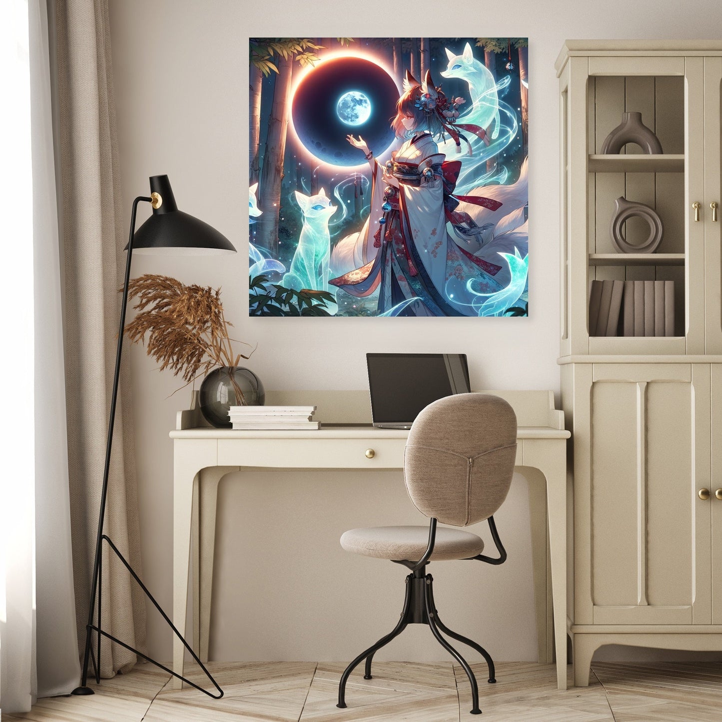 Eclipse Fox Spirit Bond Canvas