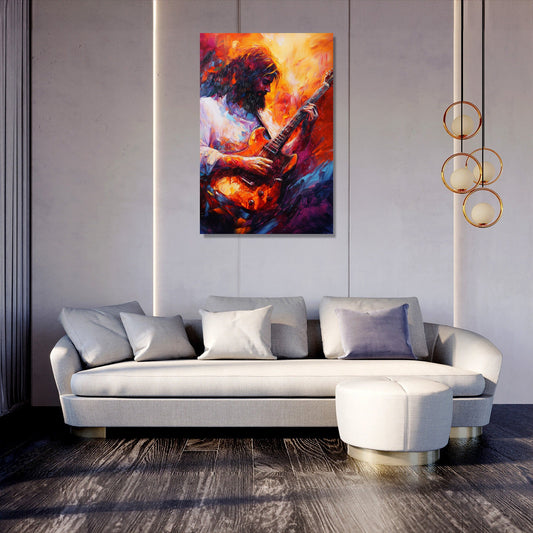 Guitarist's Passion Canvas