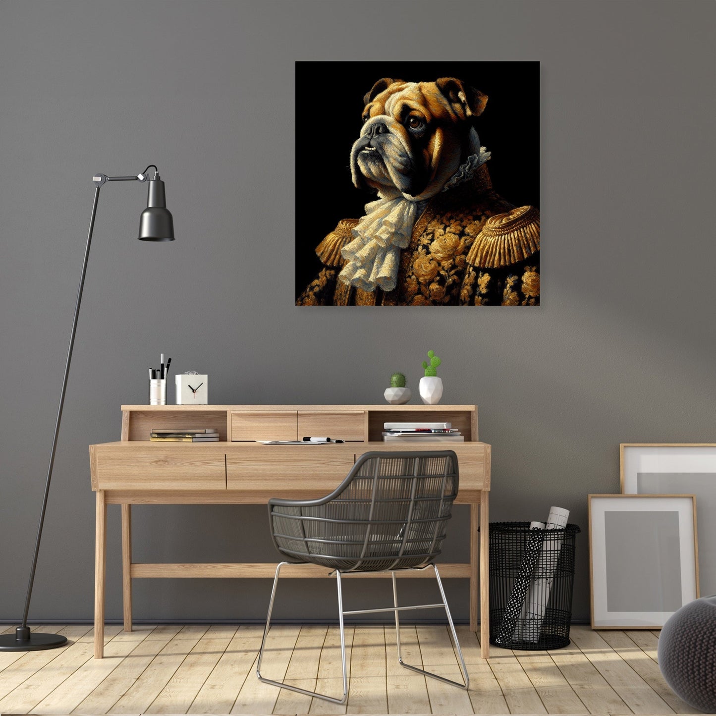 Regal Bulldog Majesty Canvas