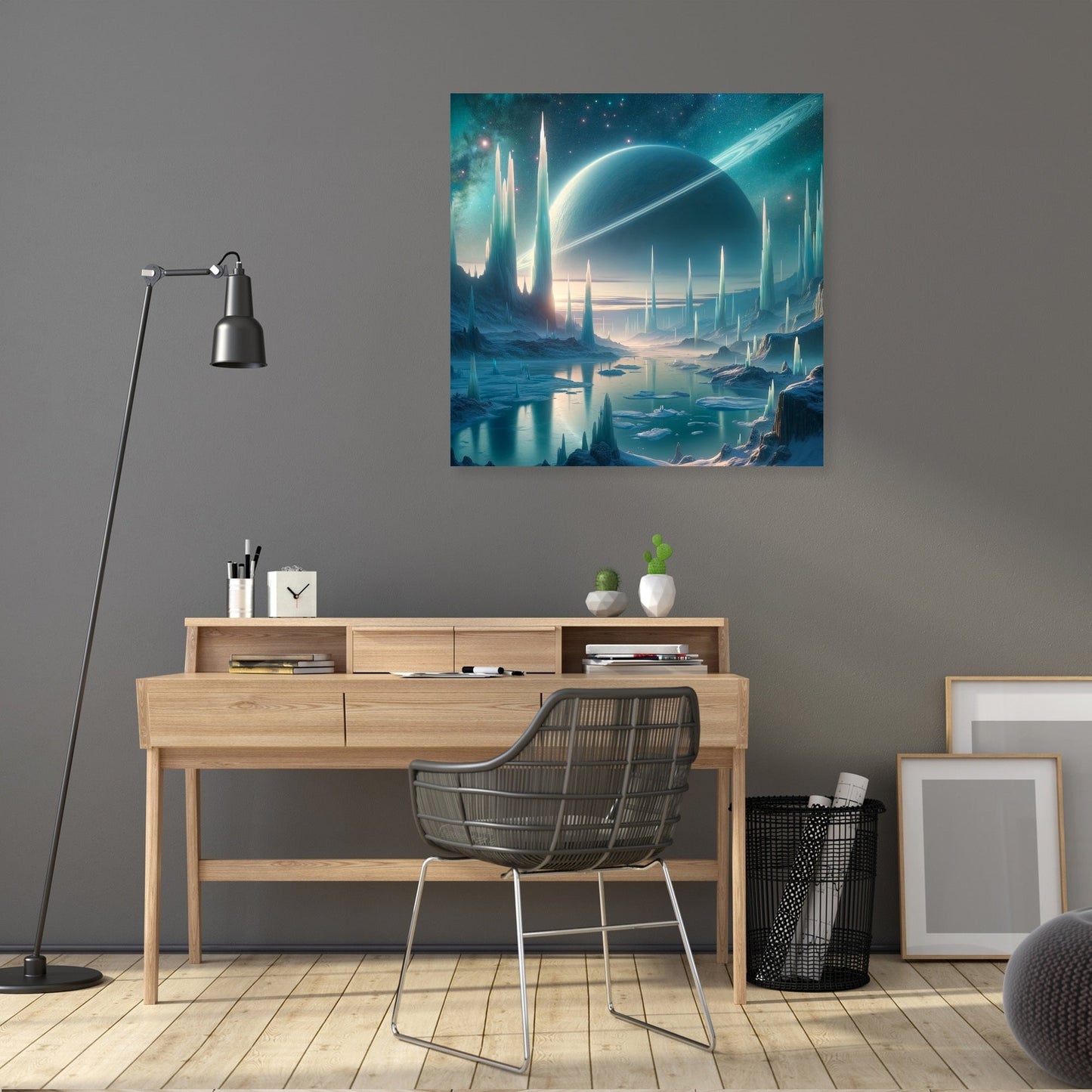 Nebula Ice Spires Canvas