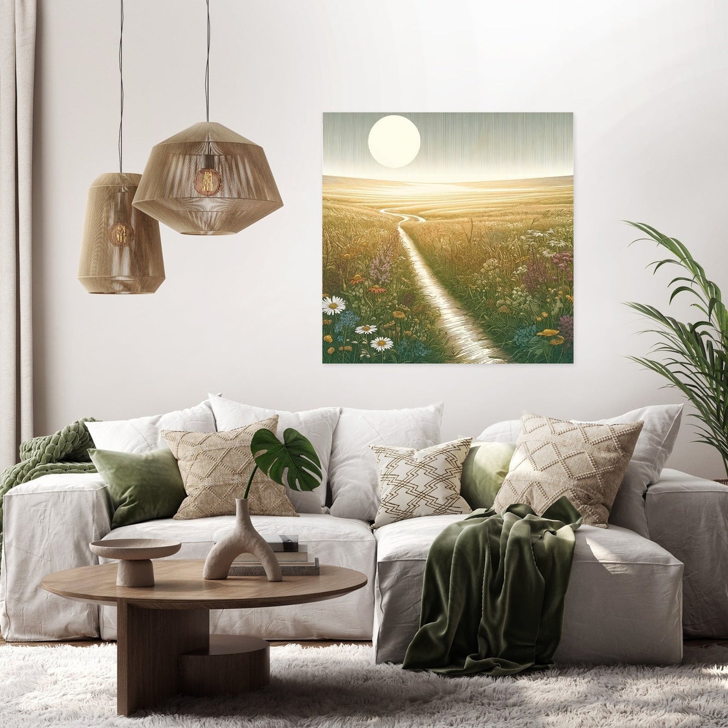 Noon in the Meadow Canvas