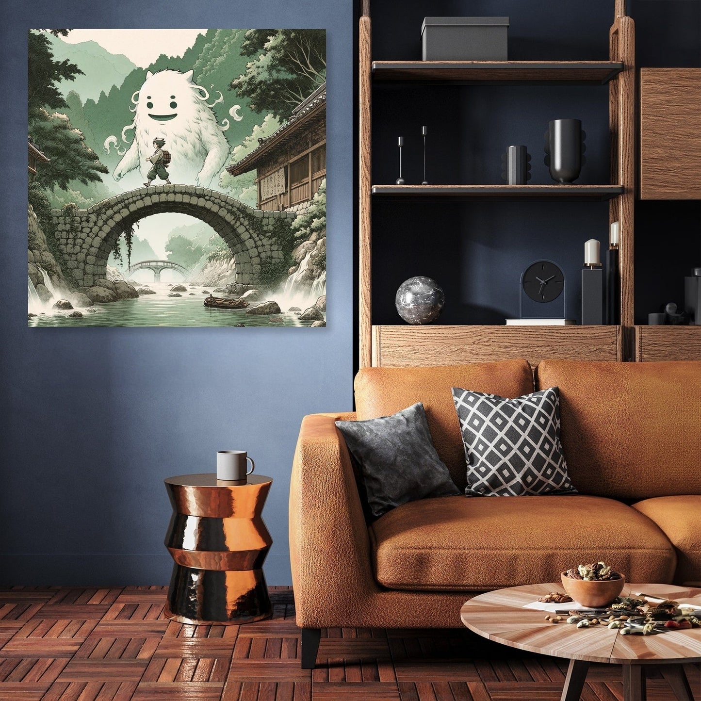 Guardian Yokai Bridge Canvas