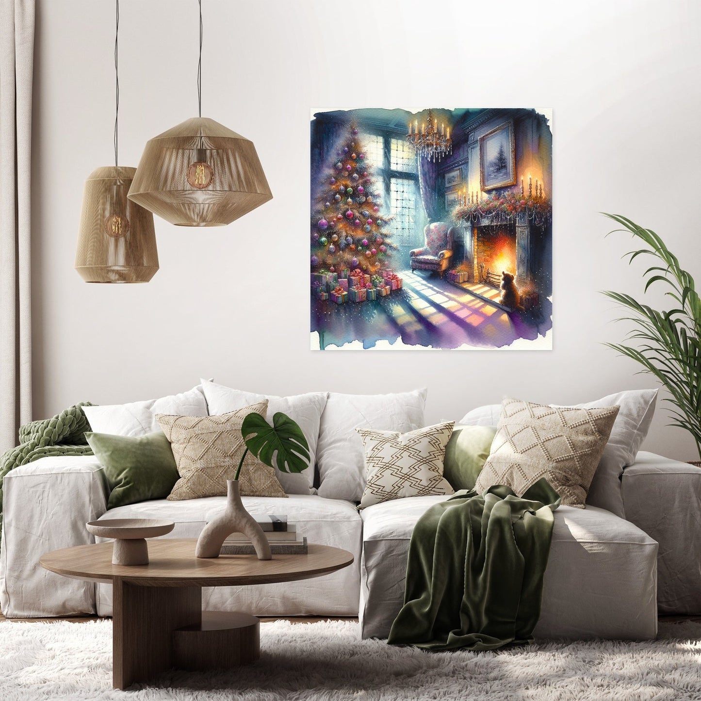 Solitary Christmas Nostalgia Canvas