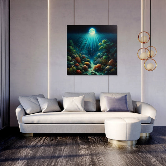Moonlit Reef Canvas