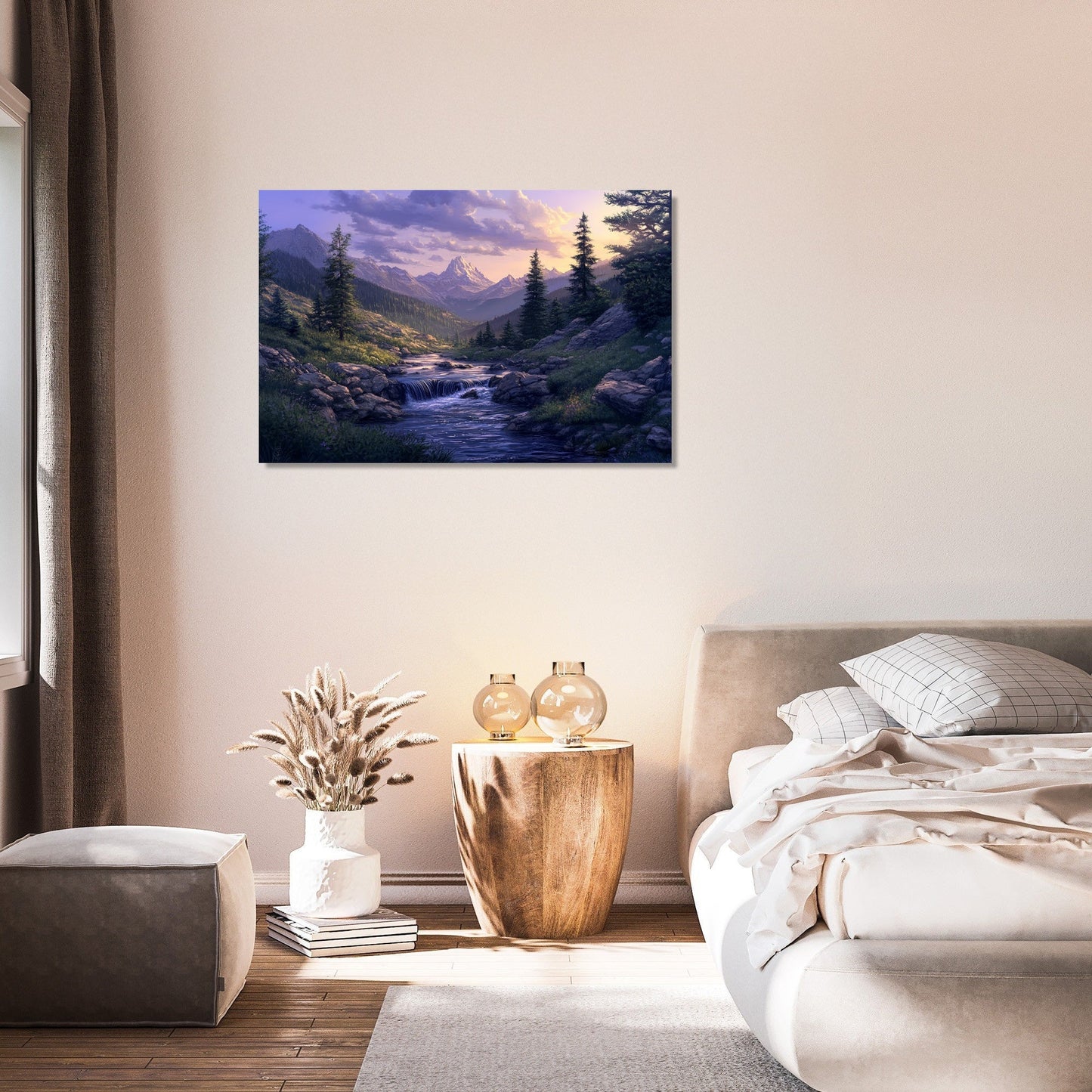 Twilight Tranquillity Mountain Canvas