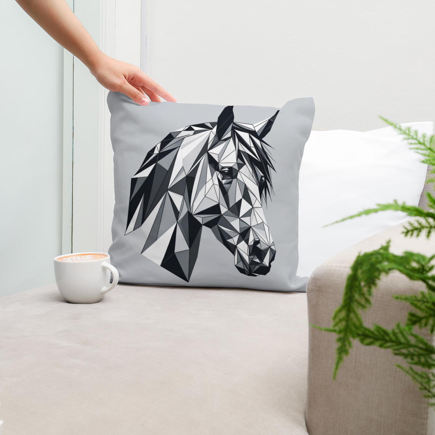 Equine Elegance Cotton Cushion