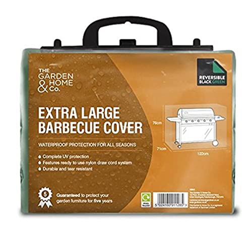 Standard Extra Large Barbecue Cover, Reversible Green & Black, [36043]
