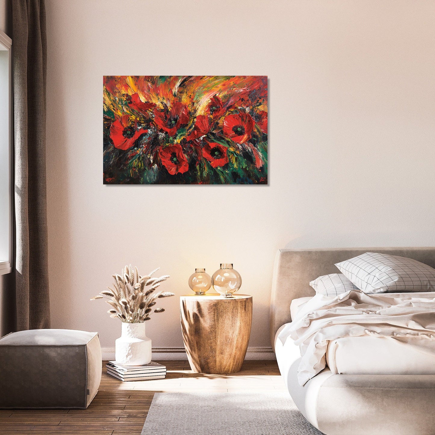 Poppy Burst Canvas