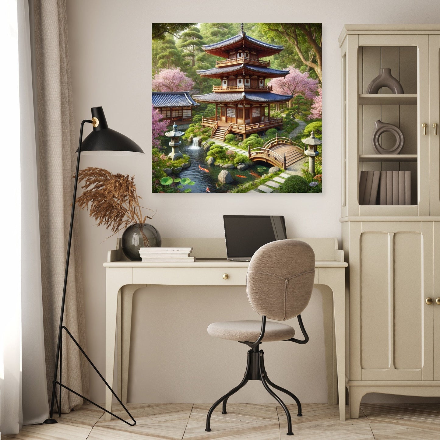 Tranquil Pagoda Canvas
