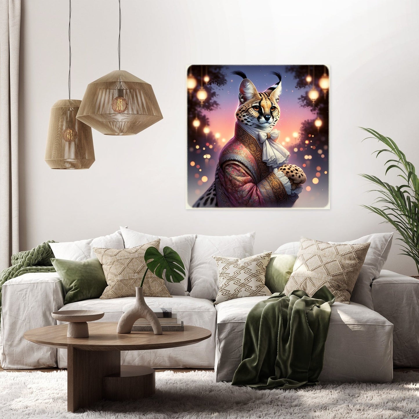 Regal Serval Dusk Canvas