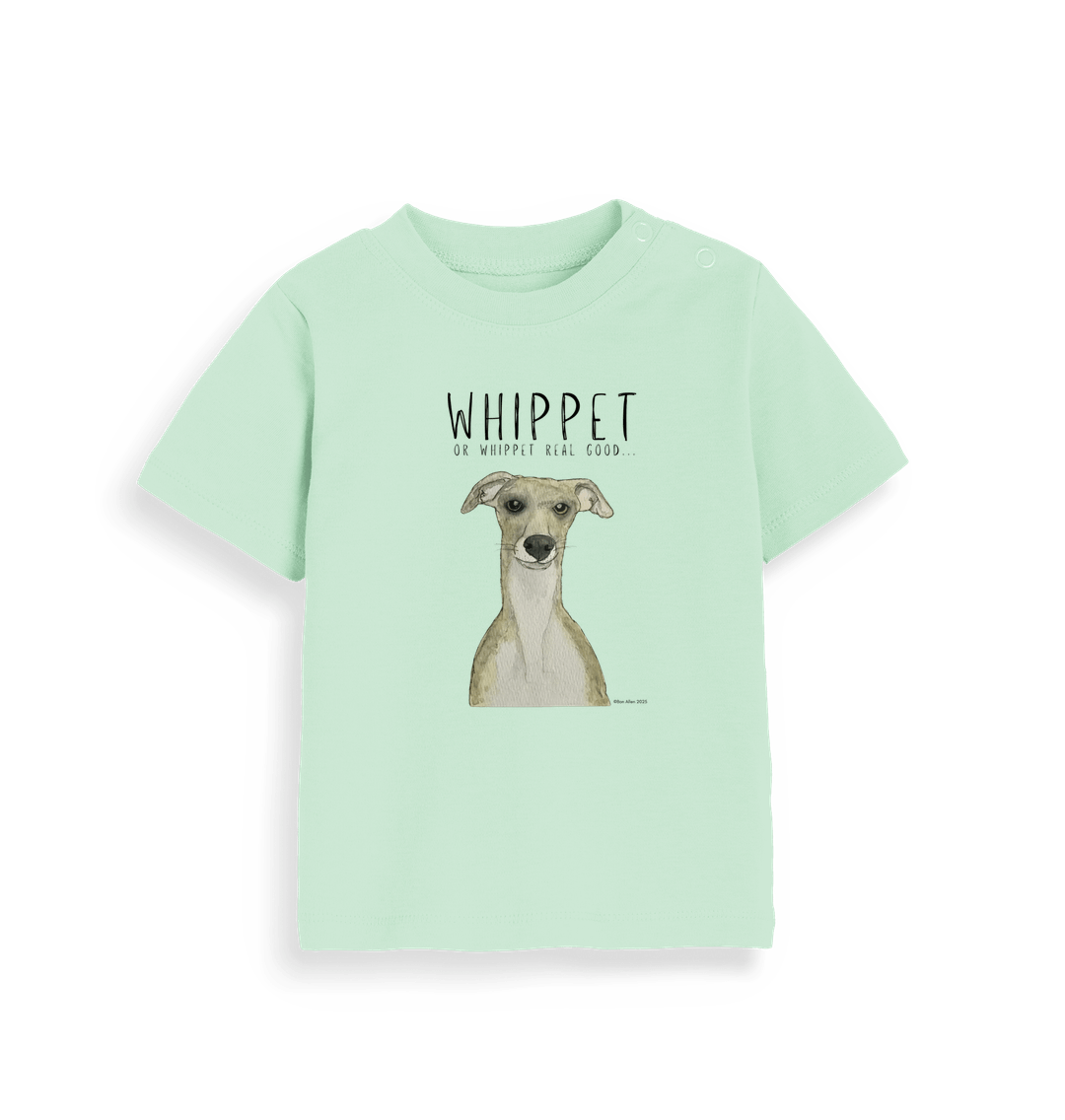 Tiny Human, Big Whippet Energy!  Baby T Shirt