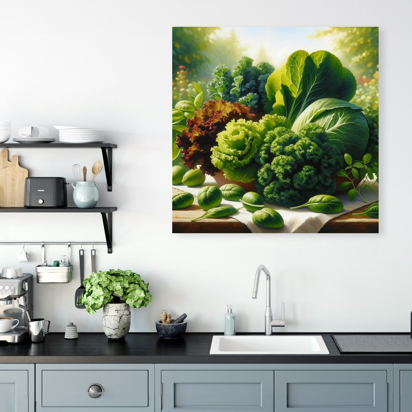 Gathering of Greens Canvas
