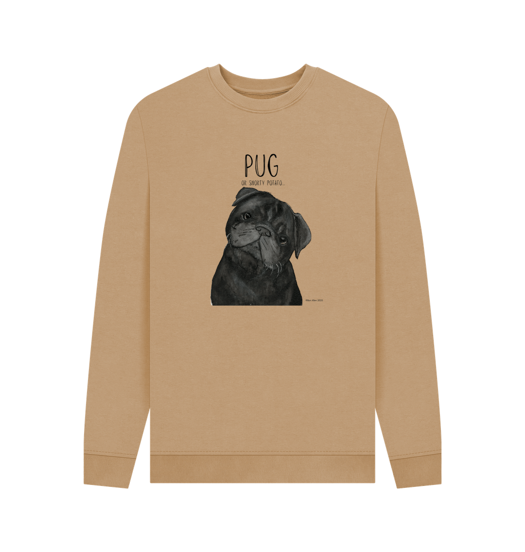 Snorty Potato Men's Crewneck – Cozy, Just Like Your Pug!