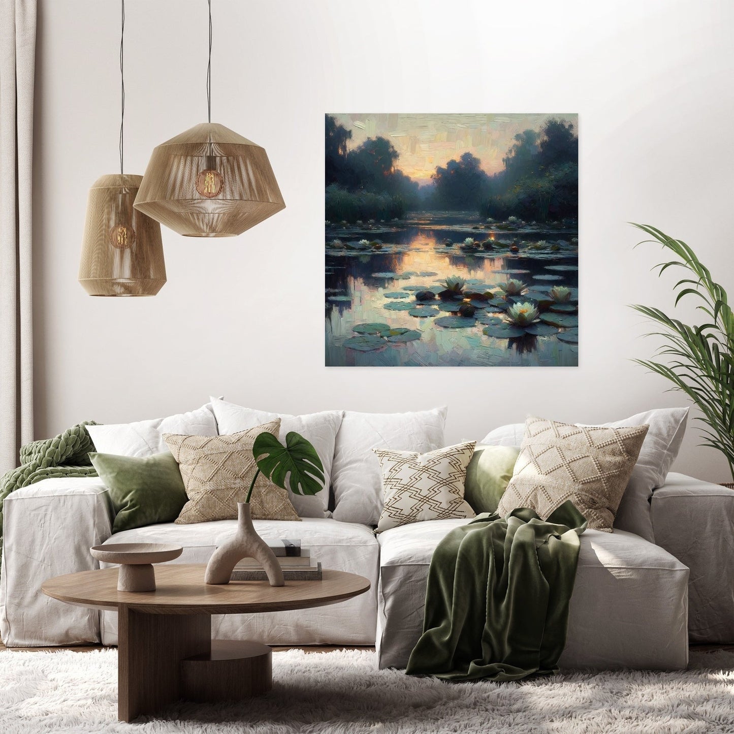 Evening Lilies Canvas